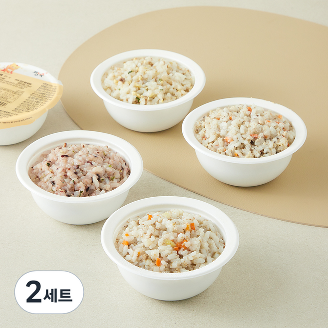 짱죽 후기 11개월 이유식 진밥 한우뿌리채소 200g + 닭가슴살들깨 200g + 한우맑은무 200g + 건표고흑미 200g E세트, 2세트
