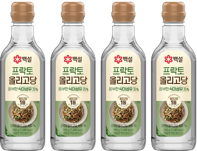 백설 올리고당, 700g, 4개