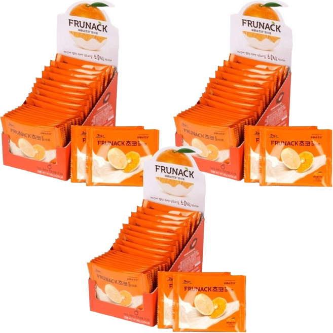 프루낵 제주산 감귤 과일칩 초코화이트, 4.8g, 60개