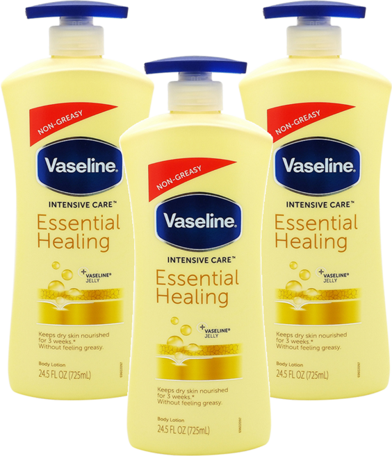 Vaseline 凡士林 身體乳液 全效滋養, 725ml, 3瓶