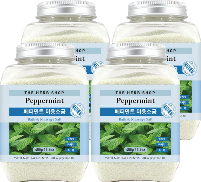 더허브샵 미용소금 페퍼민트, 1개, 4개