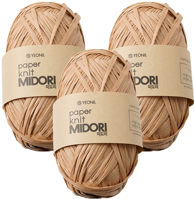 연일섬유 미도리 뜨개실, 515 샌드베이지, 3개