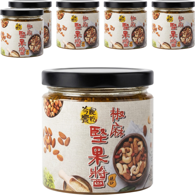 今晚饗吃 椒麻堅果醬, 170g, 6個