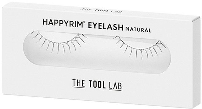 THE TOOL LAB Happy Rim 自然款單株假睫毛 09.5N, 黑色, 1盒