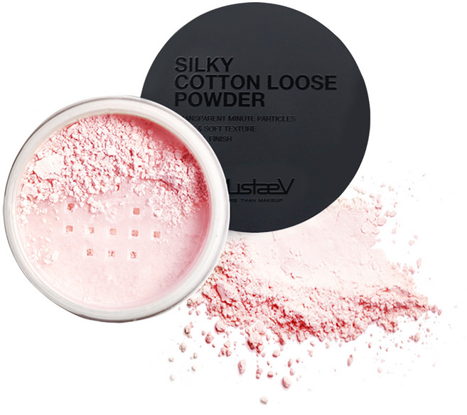 머스테브 실키 코튼 루스 파우더 15g, 02 베이비핑크, 1개