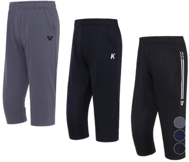 키스포 아동용 냉감 통기성 베스트 7부 트레이닝 팬츠 3종 세트