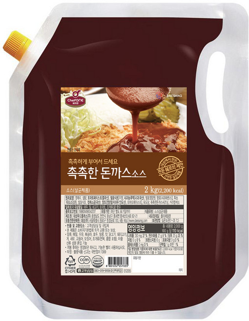 대상 쉐프원 촉촉한 돈까스소스, 1개, 2kg