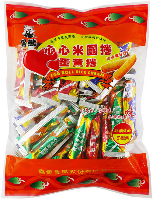 黑熊 米國捲 蛋黃捲, 400g, 1袋