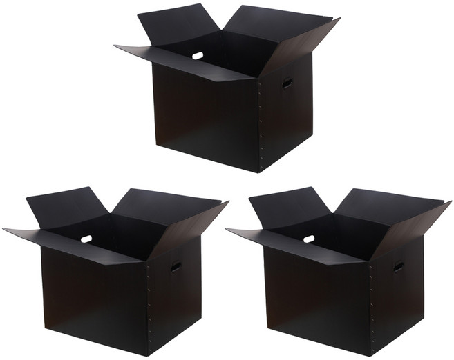 코멧 두꺼운 이사박스 3T, 블랙, 3개