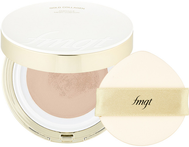 fmgt 더페이스샵 골드 콜라겐 앰플 메쉬 쿠션 13g, 201 애프리콧 베이지, 1개