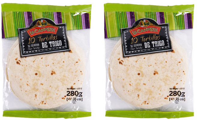 라카나스타 밀 또띠아 15cm, 280g, 2개