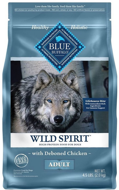 BLUE BUFFALO 藍摯 原野精靈 成犬用 無穀配方乾飼料, 1袋