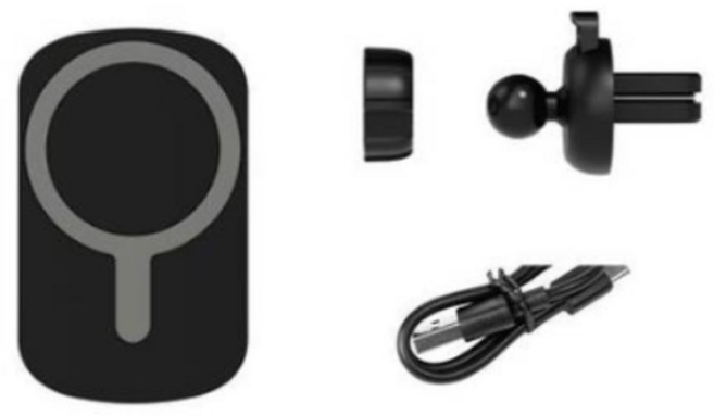 엑토 멕세이프 차량용 송풍구 무선충전 거치대, MTA-60