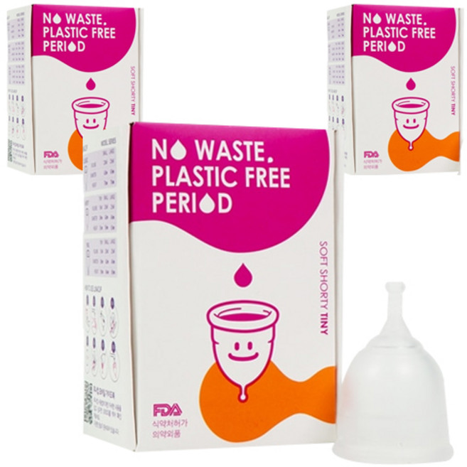 루나컵 쇼티 월경컵 타이니 15ml, 소형, 1개입, 3개