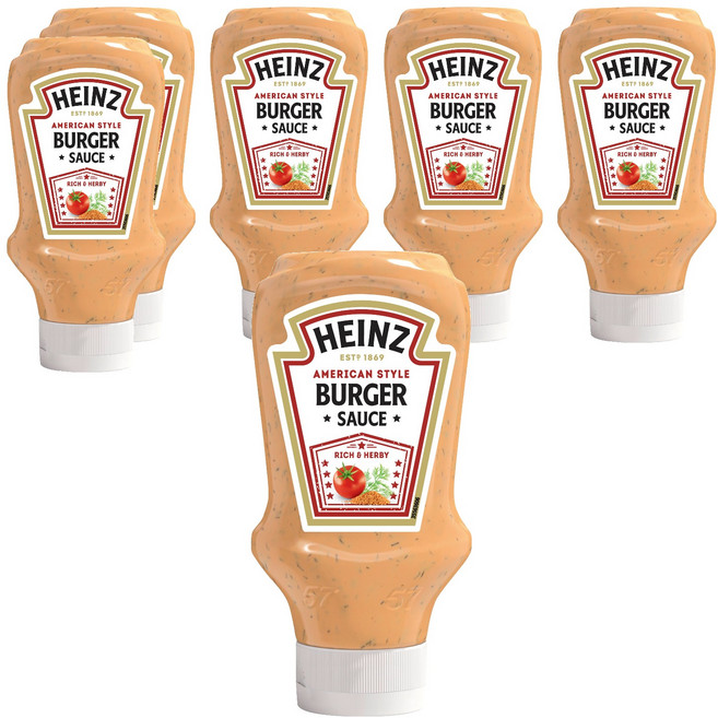 크래프트하인즈 하인즈 버거소스, 418g, 6개