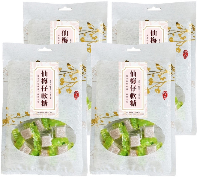 CHILL 愛吃 仙梅仔軟糖, 50g, 4包