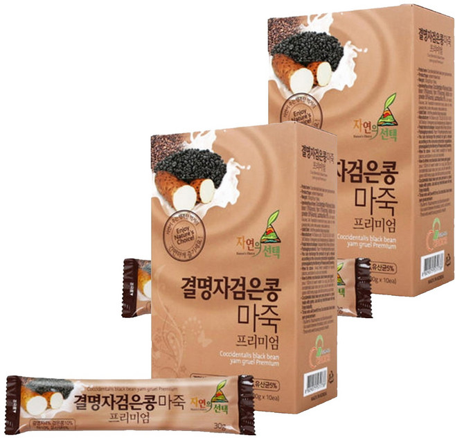 엔초이스 프리미엄 결명자검은콩 마죽, 300g, 2개