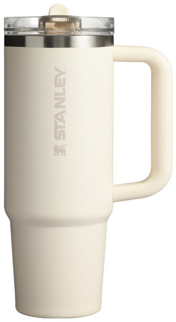 STANLEY 台灣公司貨 防漏吸管隨手杯, 象牙白, 1個, 880ml