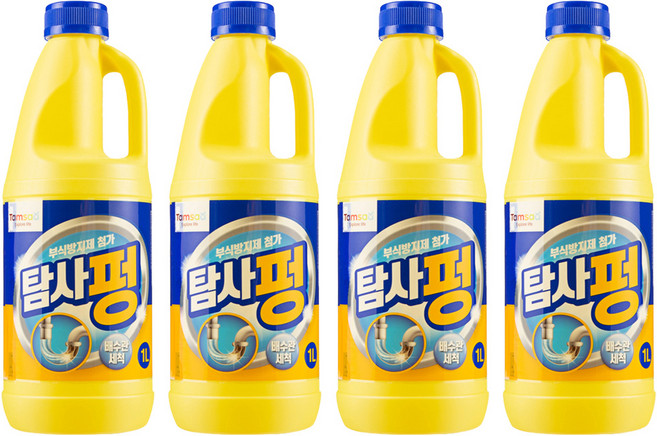 탐사 배수구 세정제, 1L, 4개