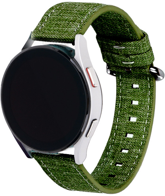 케이안 갤럭시워치 호환 린넨 스트랩 밴드, 카키