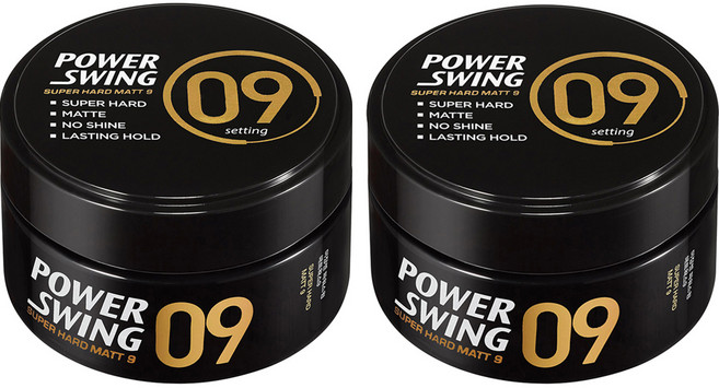 미쟝센 파워스윙 슈퍼 하드 매트 왁스 9, 80g, 2개