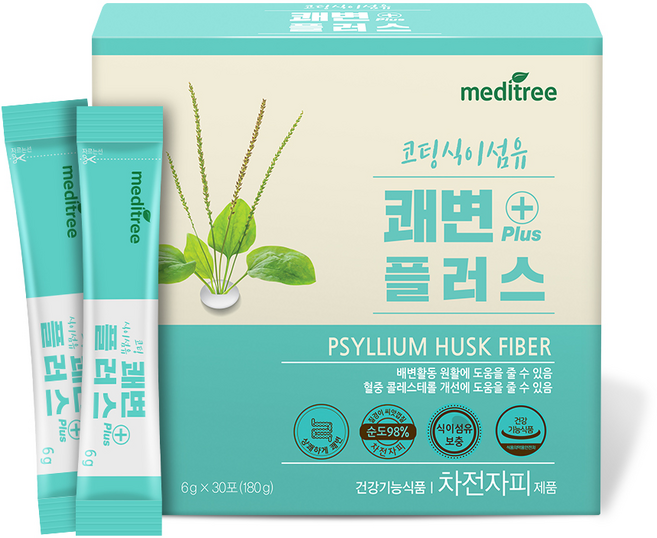 메디트리 코팅 식이섬유 쾌변 플러스, 180g, 1개