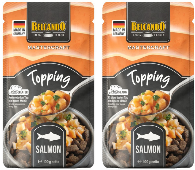 벨칸도 강아지 마스터크래프트 토핑 간식, 100g, 2개, 연어