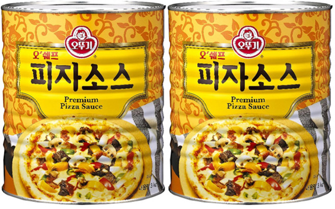오뚜기 오쉐프 피자소스, 3kg, 2개