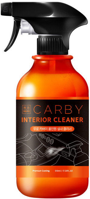 무로 카바이 차량용 매트 코팅 실내 클리너, 1개, 510ml
