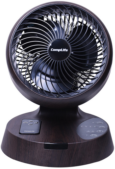 컴프라이프 회전 리모컨 히팅 서큘레이터 2000W 오크 + 블랙 CP200HA, 오크/블랙