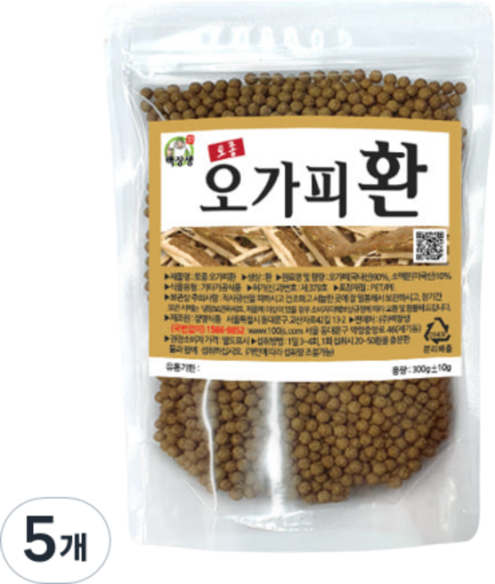 백장생 토종 오가피환, 5개, 300g