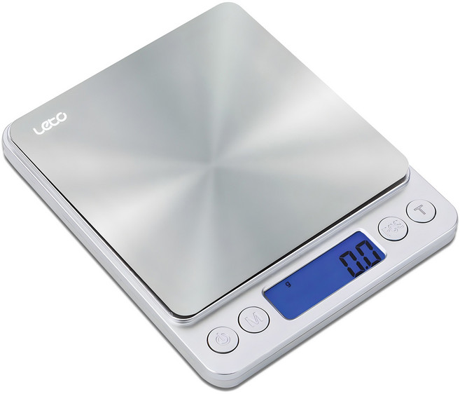 레토 가정용 디지털 주방저울, 1kg, 혼합색상, LKS-S01