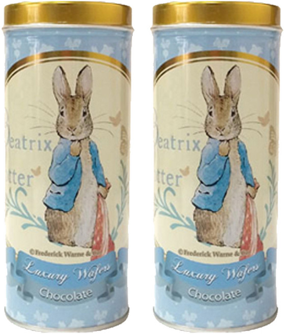 PETER RABBIT 比得兔 捲心酥 巧克力口味, 100g, 2罐