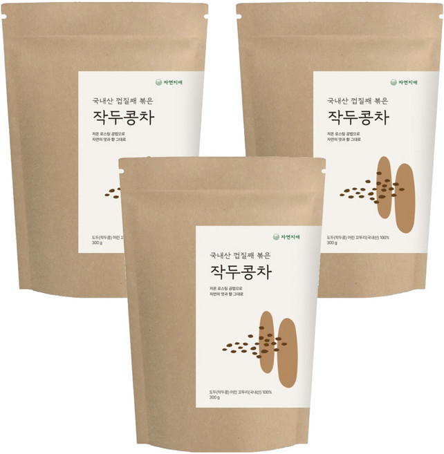 자연지애 작두콩차, 300g, 1개입, 3개