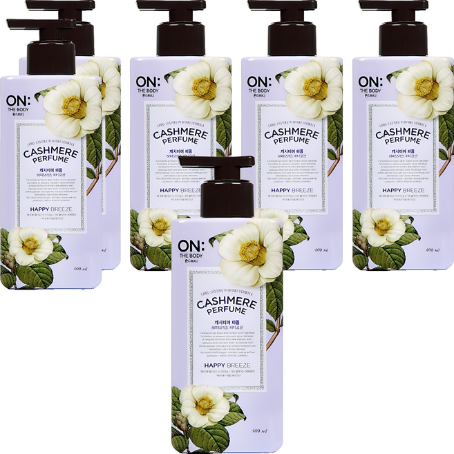 온더바디 캐시미어 퍼퓸 해피브리즈 바디로션, 400ml, 6개