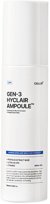 Cell29 GEN3 HICLARE 保濕安瓶, 1個, 100ml