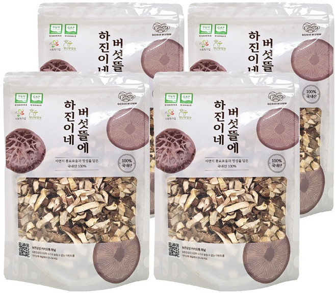 하진이네버섯뜰에 무농약 건조 표고버섯 큐브, 100g, 4개