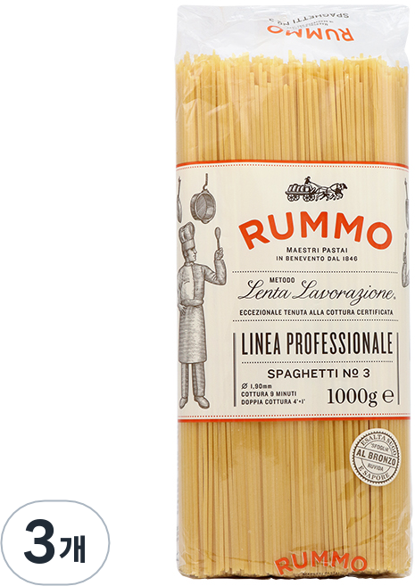 룸모 스파게티 면, 1kg, 3개