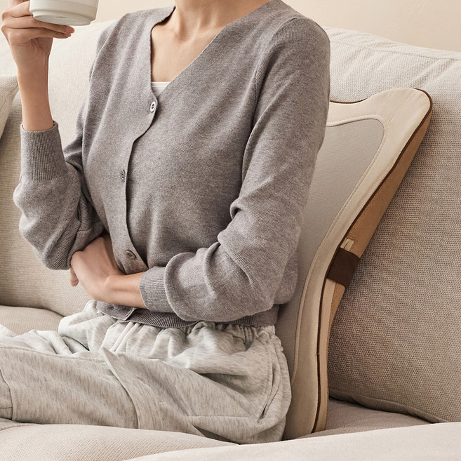 이노브엠 체어핏 무선 등허리 온열 마사지기, IA-B100FN, 베이지