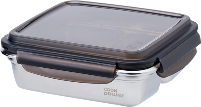 cook power 鍋寶 可微波不鏽鋼三格保鮮盒 BVS-B07D 1.2L, 容器 + 蓋子, 1個