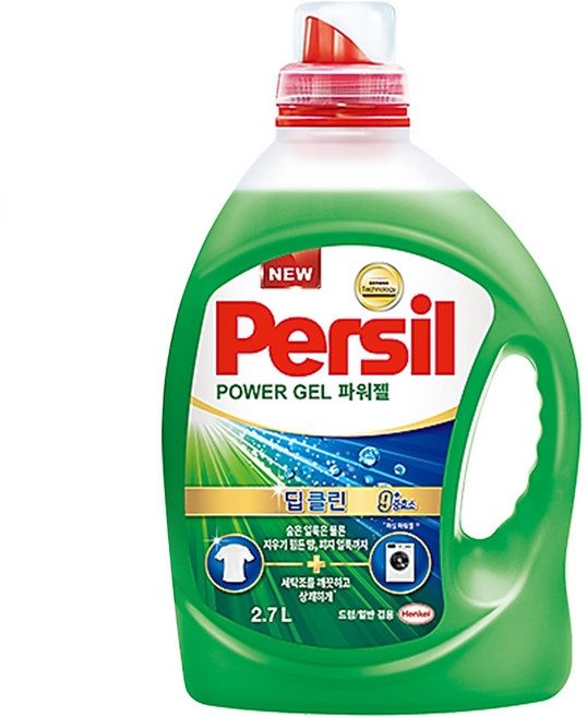 Persil 寶瀅 韓國原裝進口 Power Gel Plus 強效淨垢洗衣凝露 滾筒洗衣機適用, 1桶, 2.7L