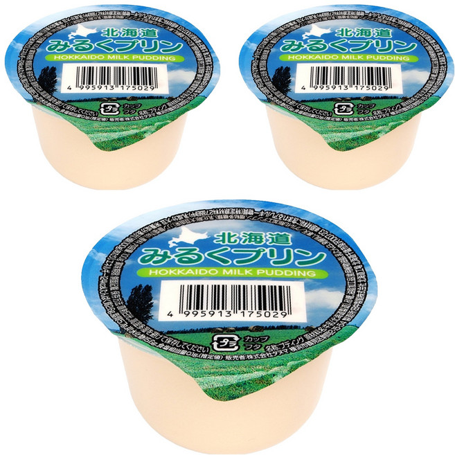 홋카이도 밀크 푸딩, 3개, 100g