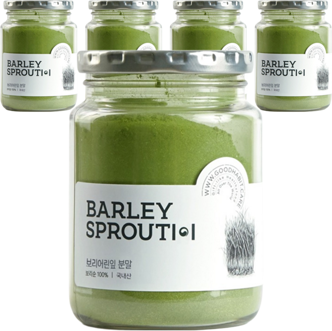 착한습관 보리어린잎 분말, 5개, 120g