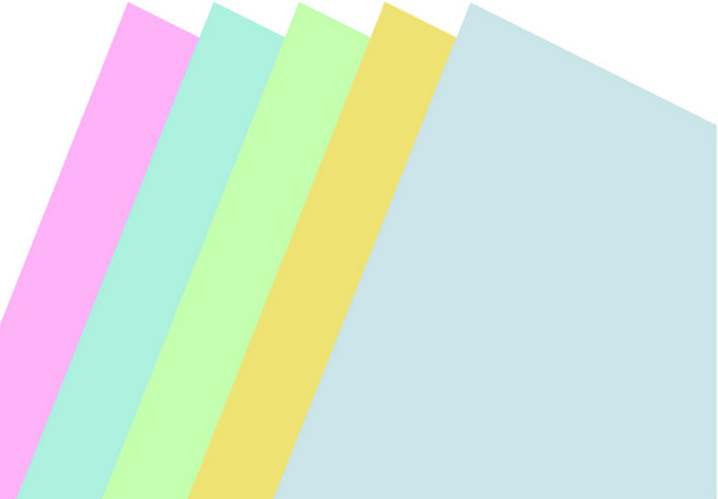 현진아트 NCB 단면 칼라 보드롱 우드락 5종 세트 F파스텔 600 x 900 mm, 5mm, 1세트