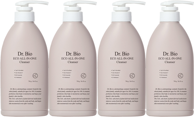 Dr.Bio 多合一洗面乳, 750g, 4個