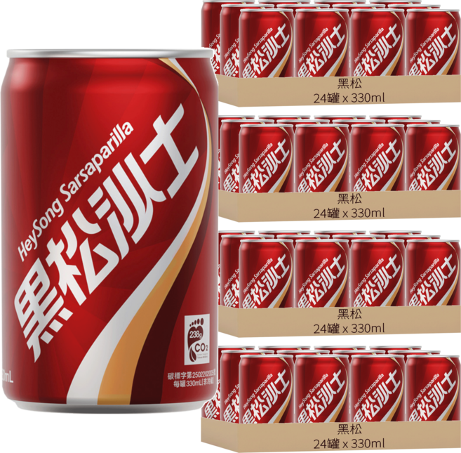 黑松 沙士, 330ml, 96罐