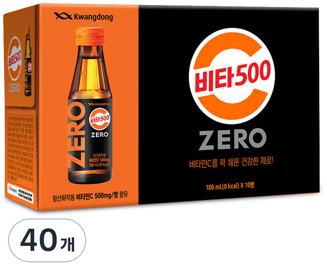 비타500 제로, 100ml, 40개