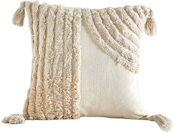 KUIBAO 快豹生活 Bohemian波西米亞簇絨流蘇抱枕 僅有皮套