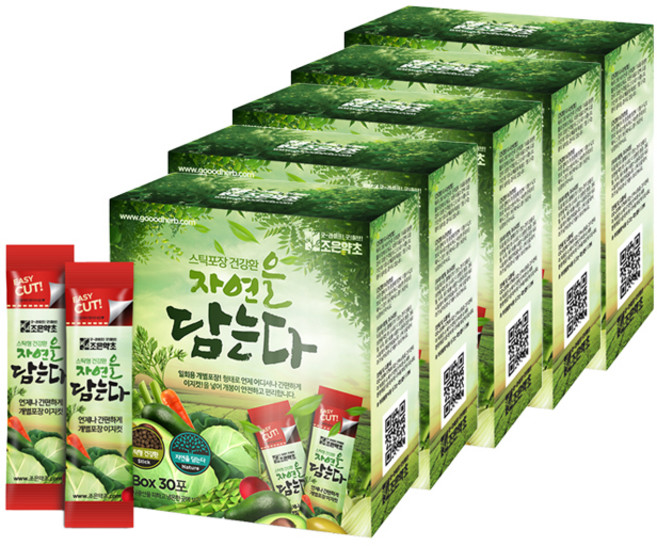 조은약초 자연을 담는다 프리미엄 구운마늘환 스틱, 90g, 5개