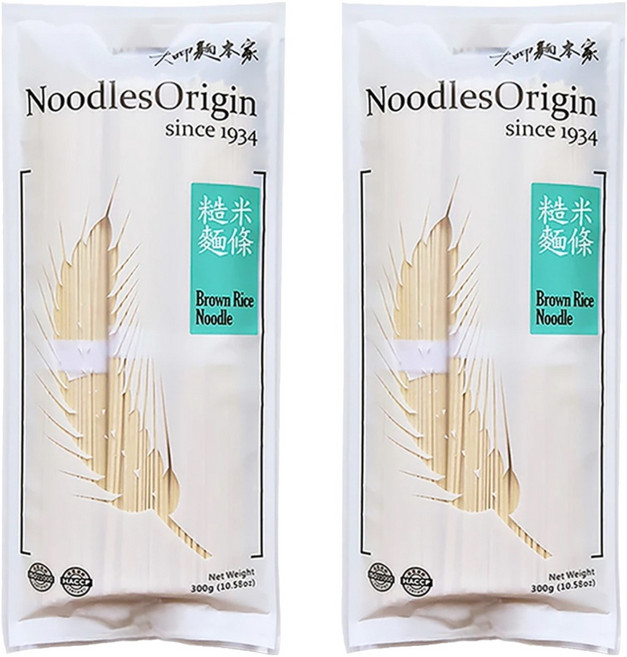 大呷麵本家 糙米麵條 經濟包, 300g, 2包